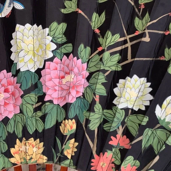 Vintage Asian Paper Fan